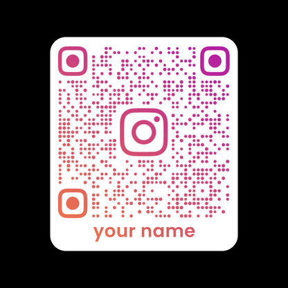 Sticker - INSTAGRAM QR CODE CARD