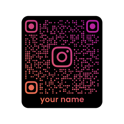 Sticker - INSTAGRAM QR CODE CARD
