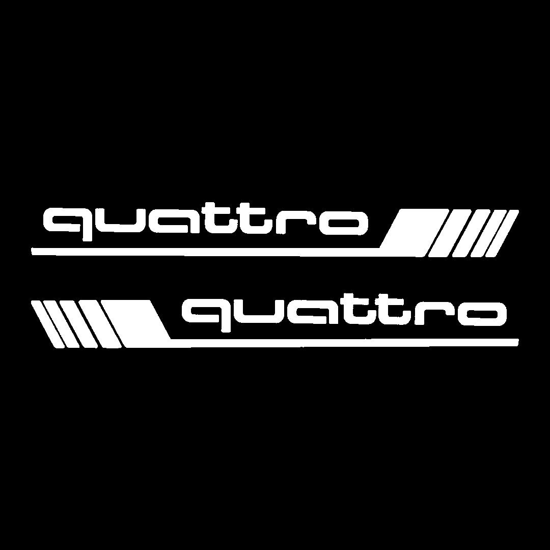 Sticker Set - X2 AUDI QUATTRO 5