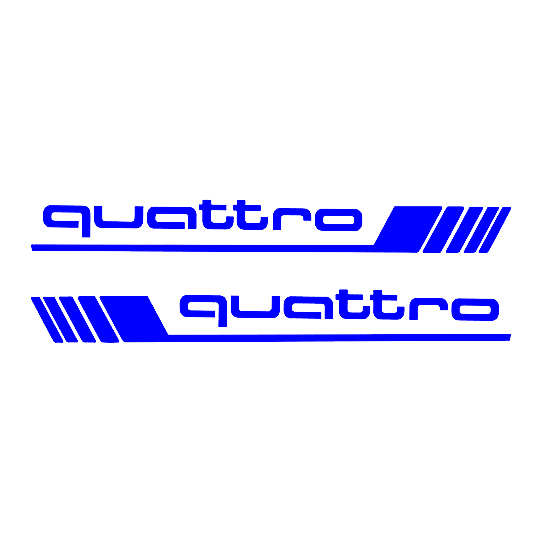 Sticker Set - X2 AUDI QUATTRO 5