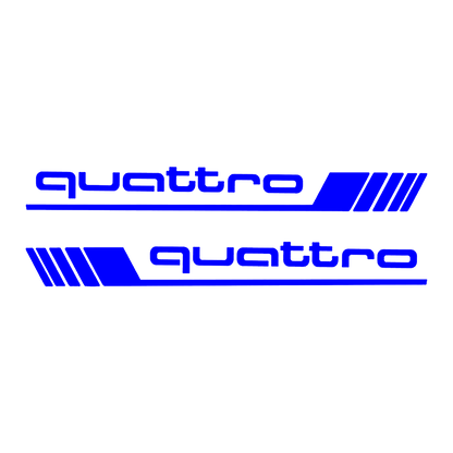 Sticker Set - X2 AUDI QUATTRO 5