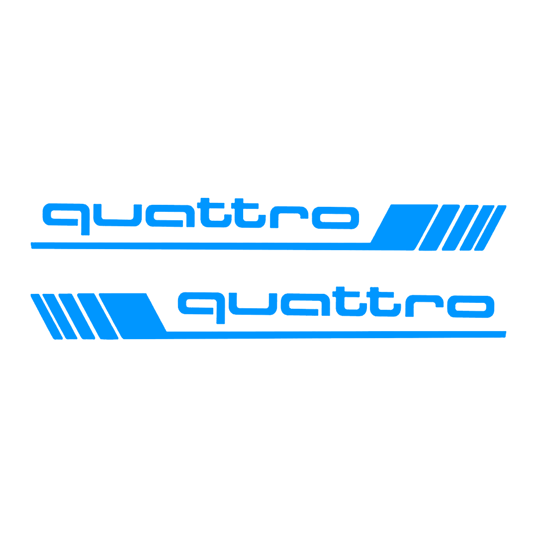 Sticker Set - X2 AUDI QUATTRO 5