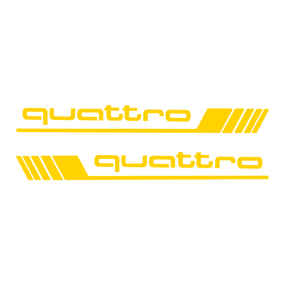Sticker Set - X2 AUDI QUATTRO 5