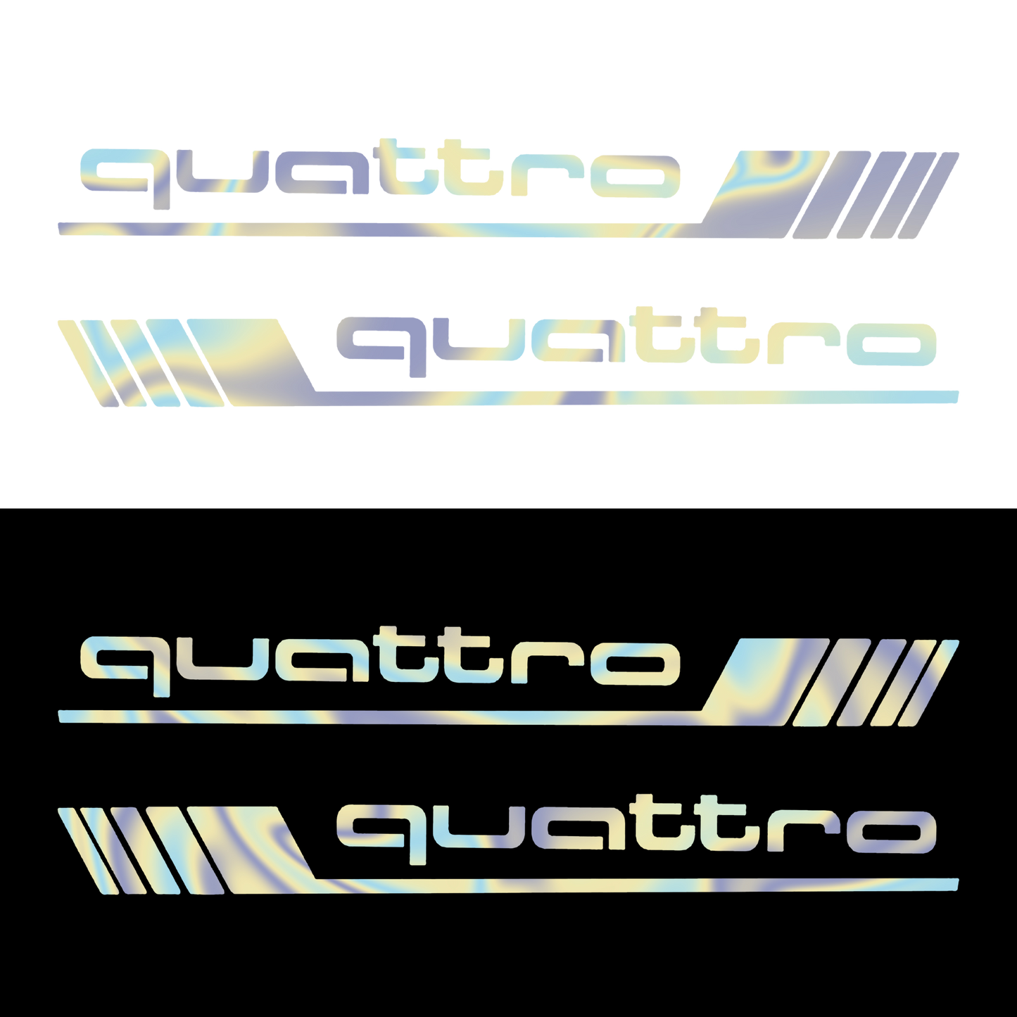 Sticker Set - X2 AUDI QUATTRO 5