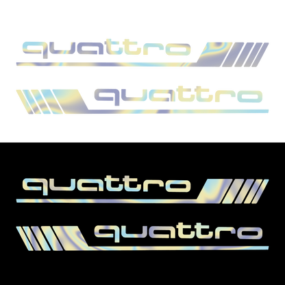 Sticker Set - X2 AUDI QUATTRO 5