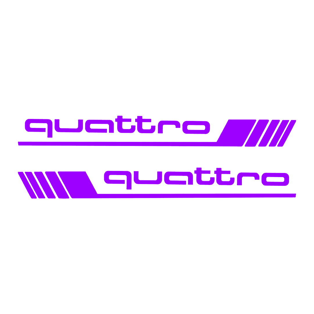 Sticker Set - X2 AUDI QUATTRO 5