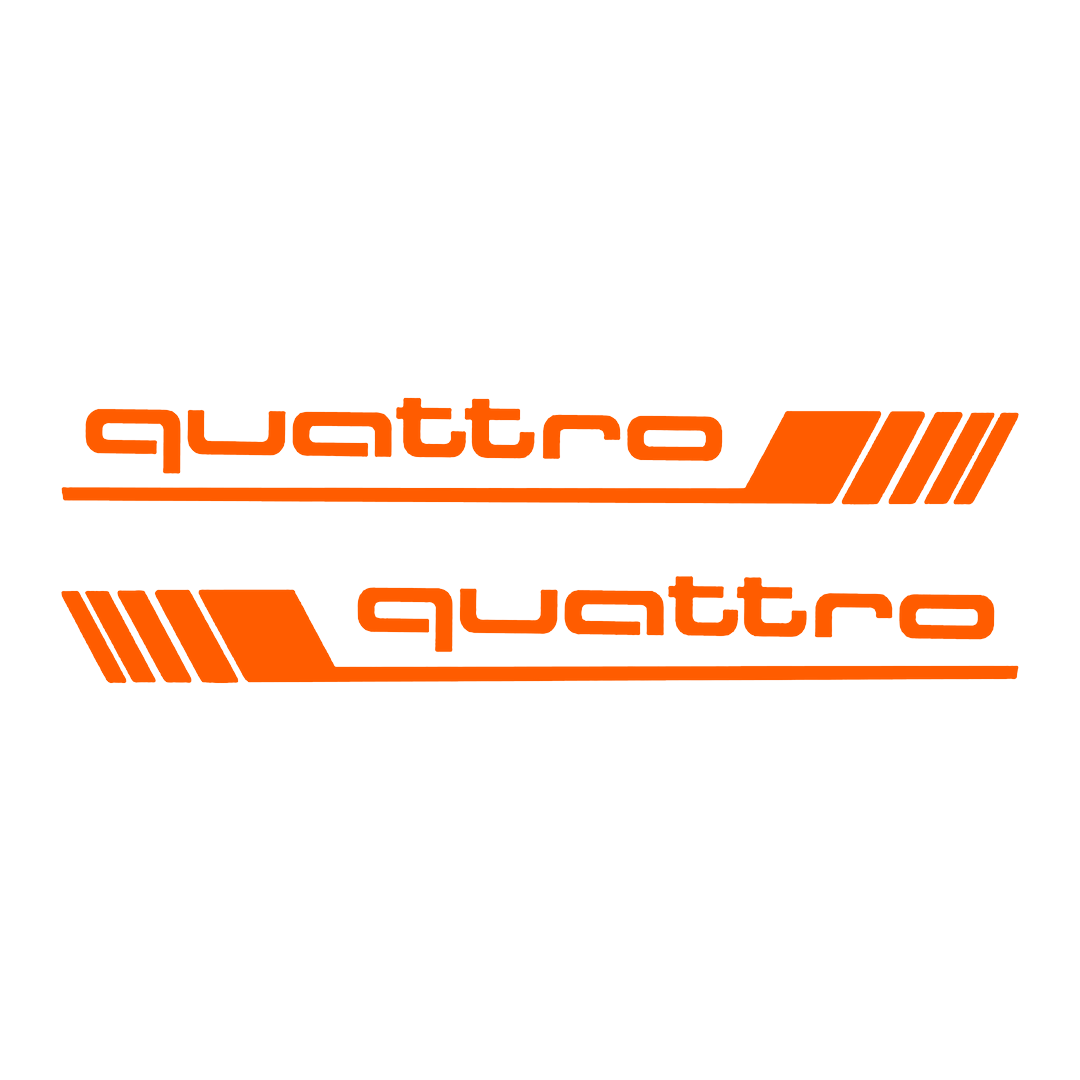 Sticker Set - X2 AUDI QUATTRO 5