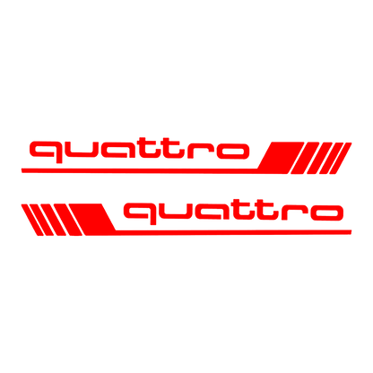 Sticker Set - X2 AUDI QUATTRO 5