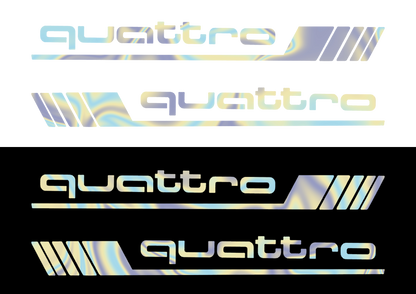 Sticker Set - X2 AUDI QUATTRO 5