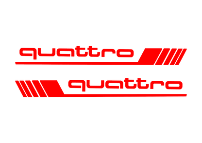Sticker Set - X2 AUDI QUATTRO 5