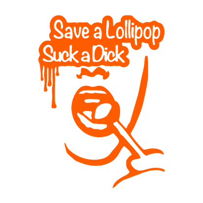 save a lollipop - Portocaliu