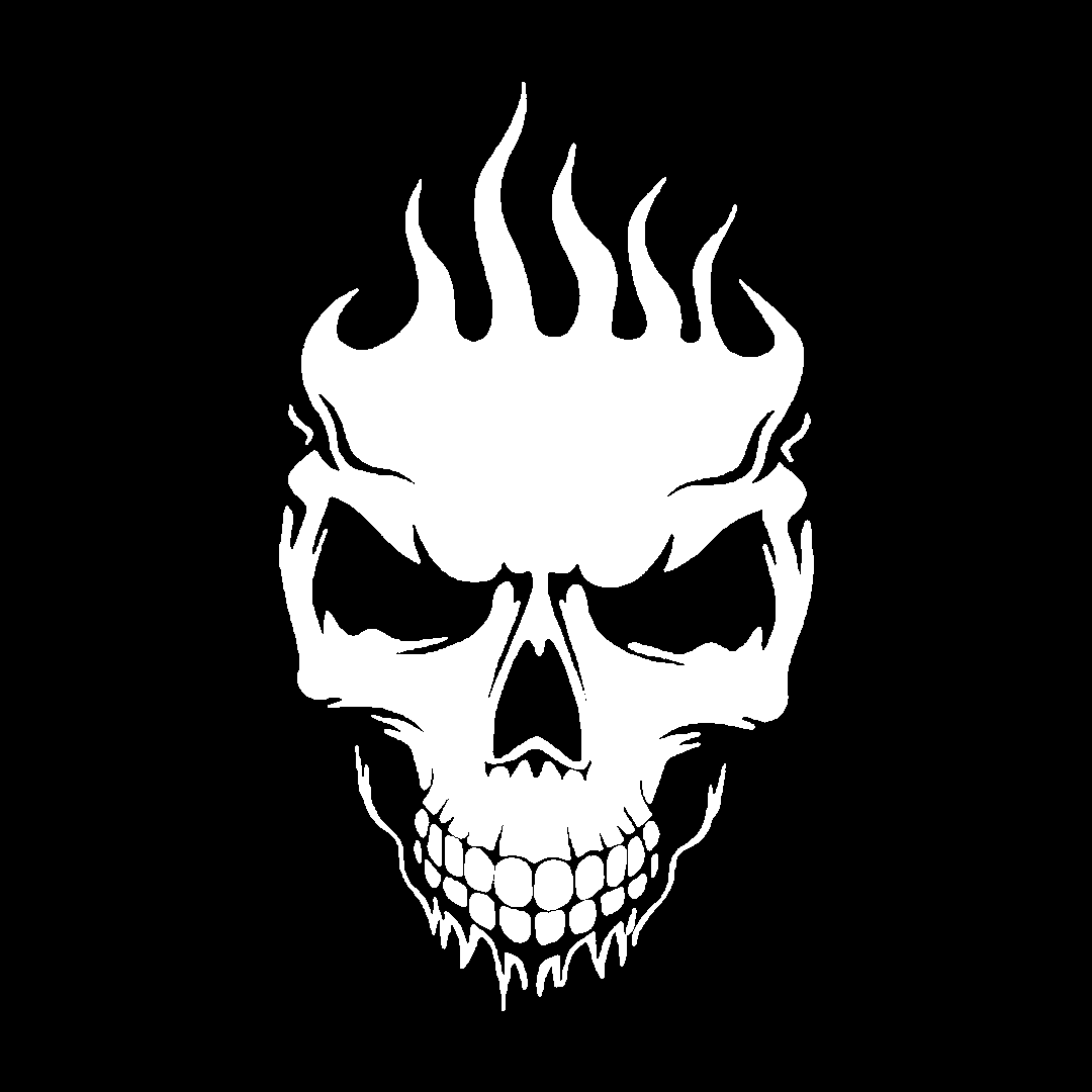 Sticker - SKULL FLAME 2
