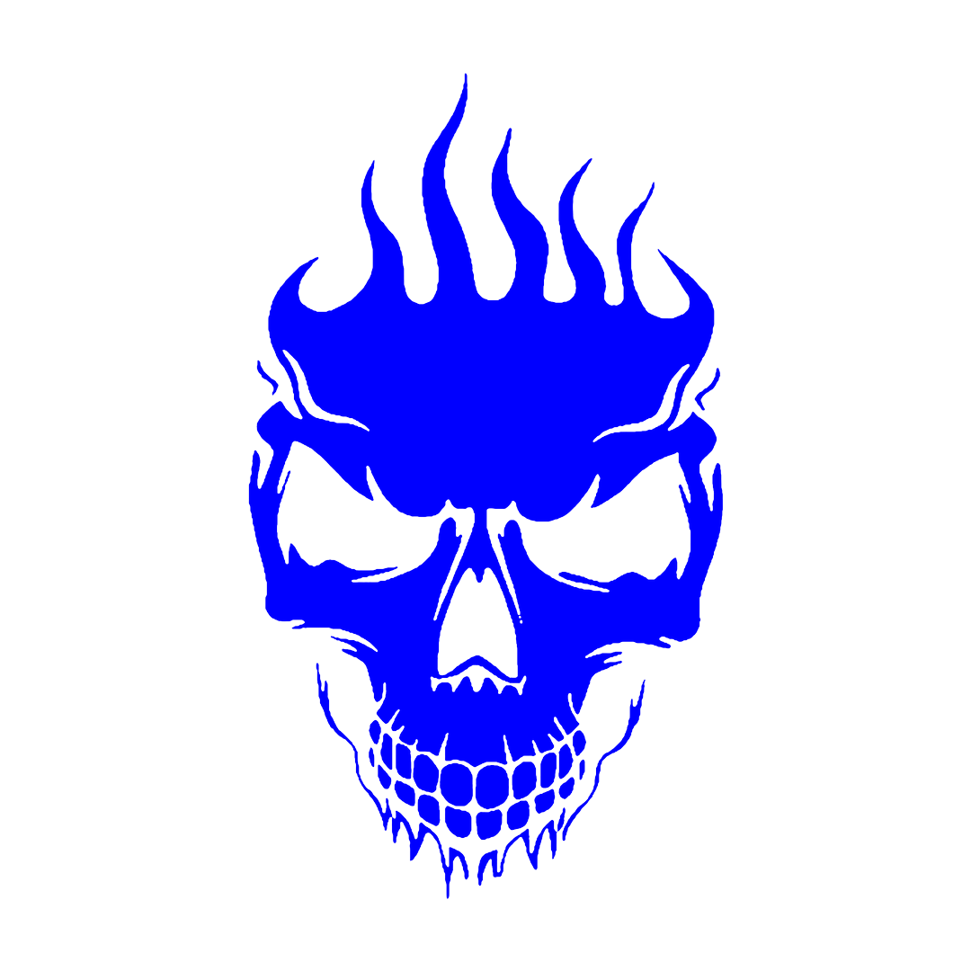 Sticker - SKULL FLAME 2