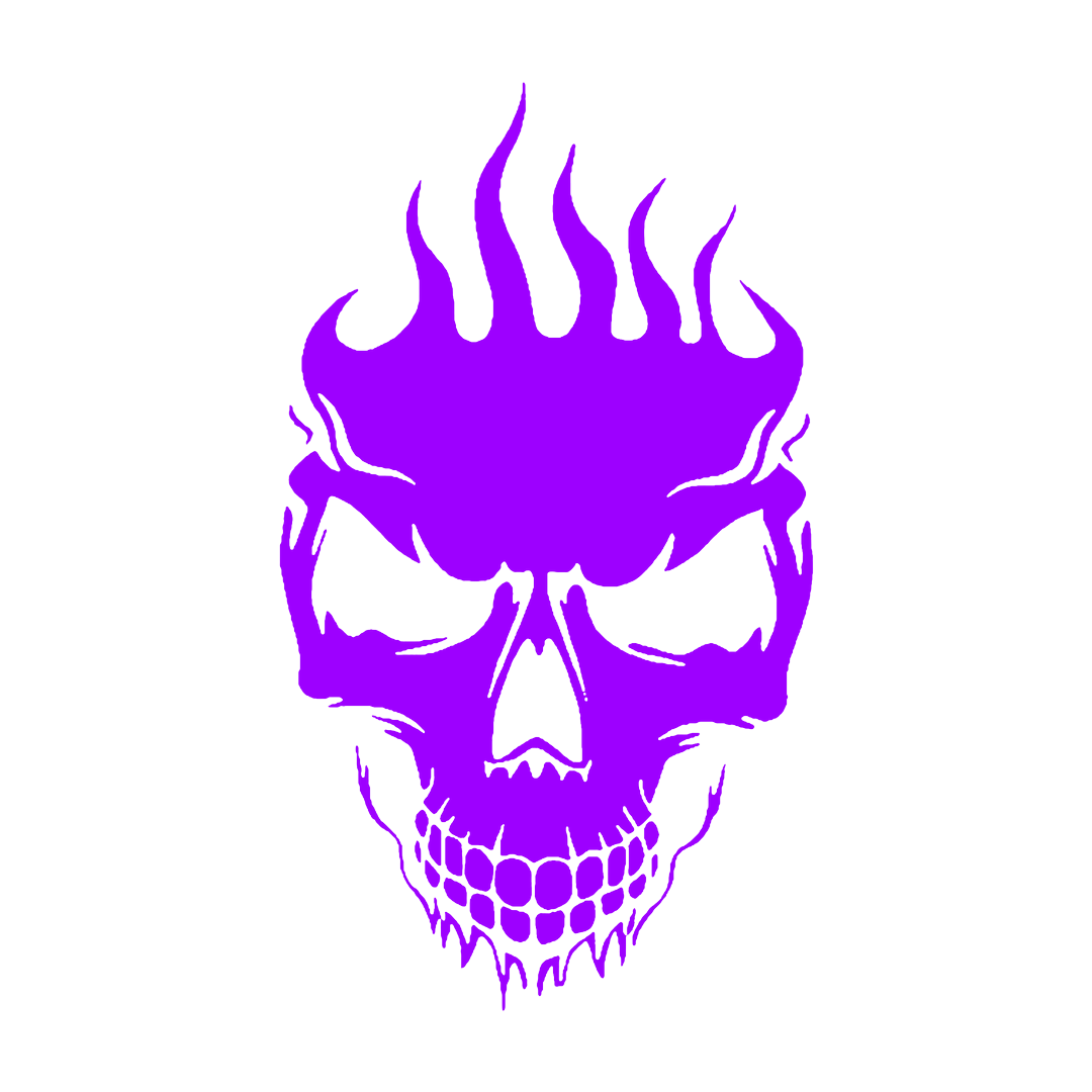 Sticker - SKULL FLAME 2