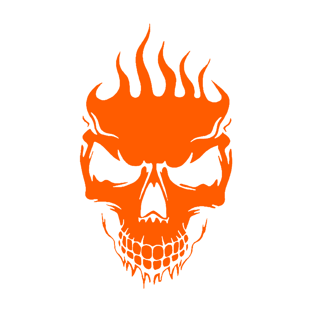 Sticker - SKULL FLAME 2