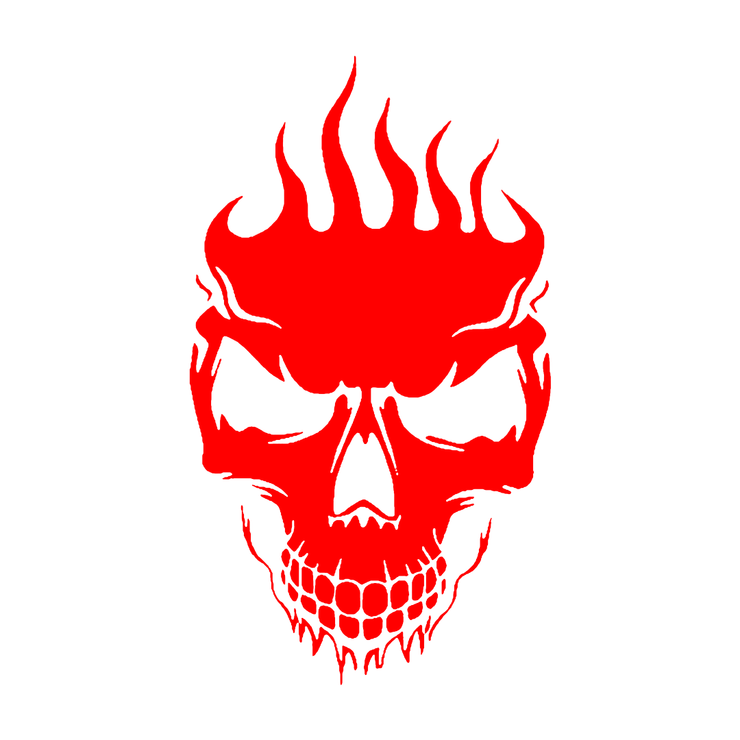 Sticker - SKULL FLAME 2