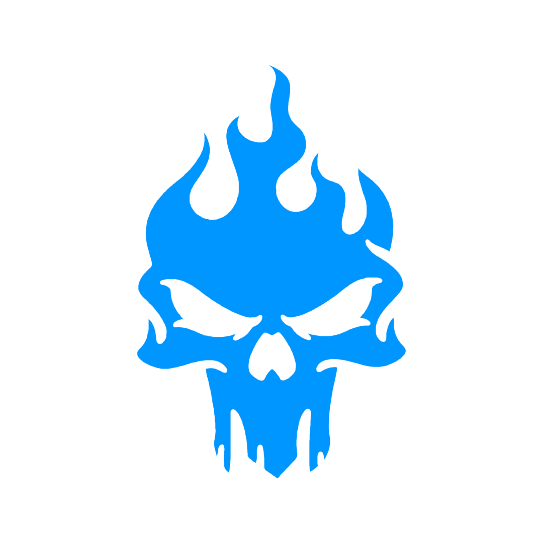 Sticker - SKULL FLAME