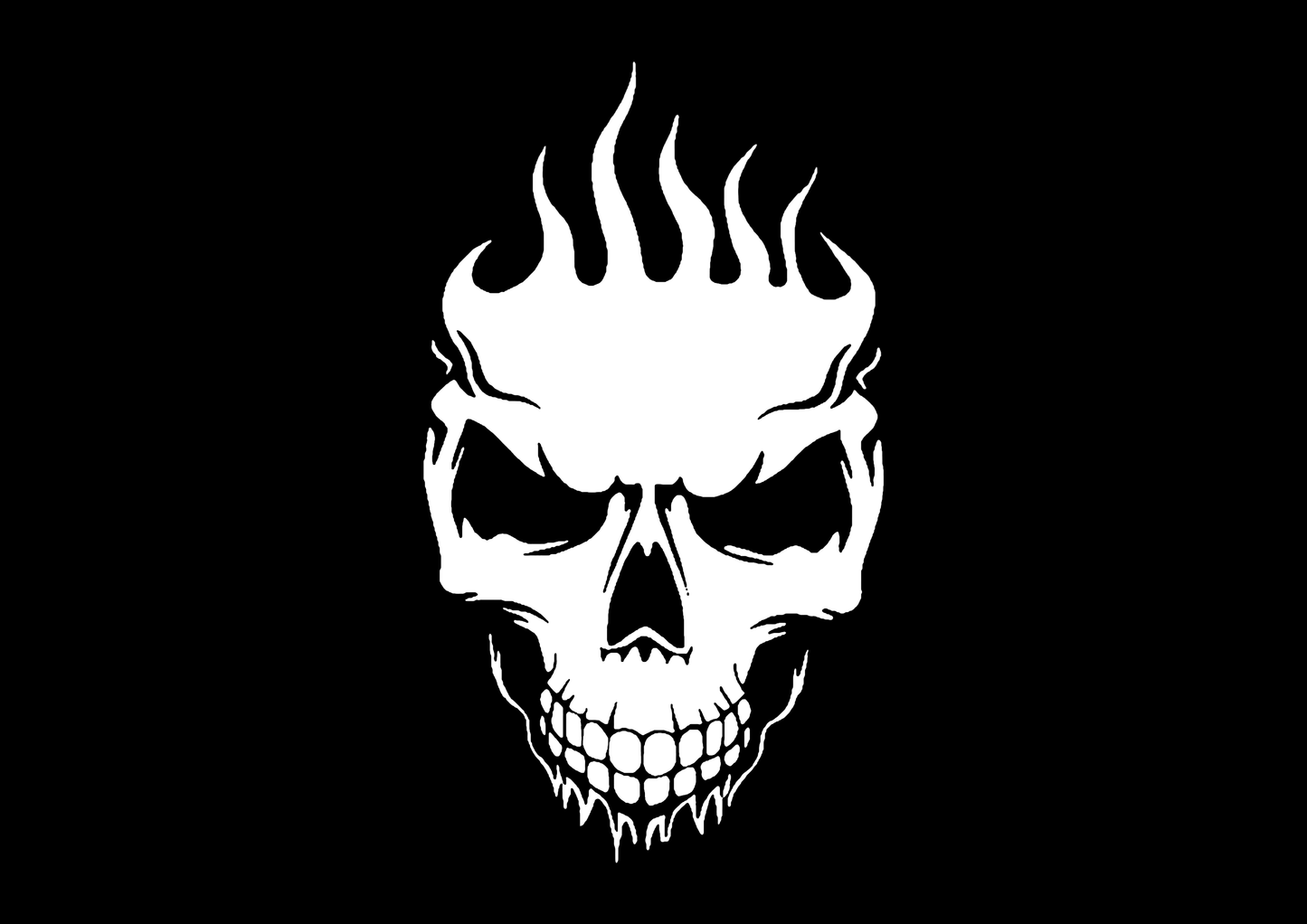 Sticker - SKULL FLAME 2