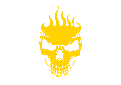 Sticker - SKULL FLAME 2