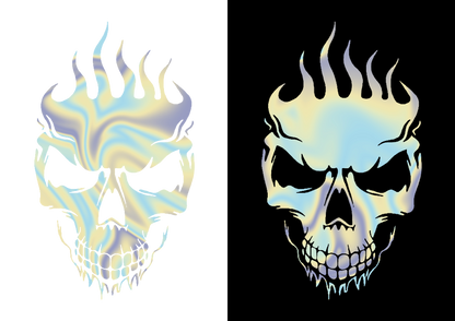 Sticker - SKULL FLAME 2
