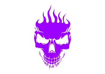 Sticker - SKULL FLAME 2
