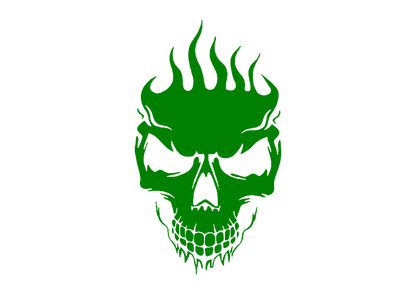 Sticker - SKULL FLAME 2
