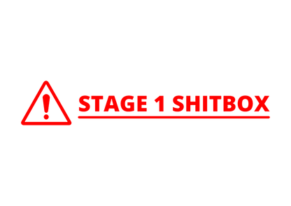 Sticker - STAGE 1 SHITBOX