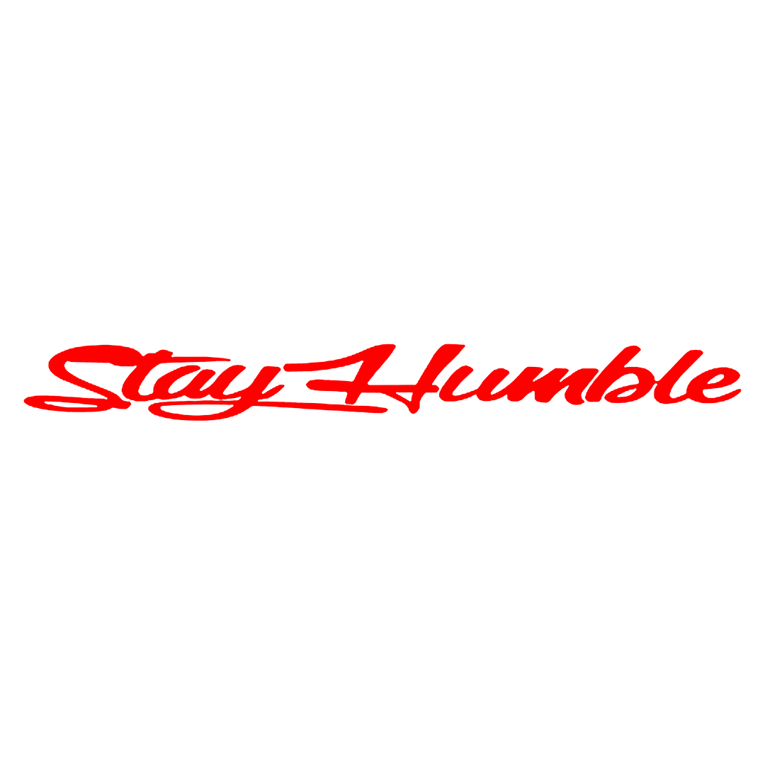 Sticker Parbriz - STAY HUMBLE