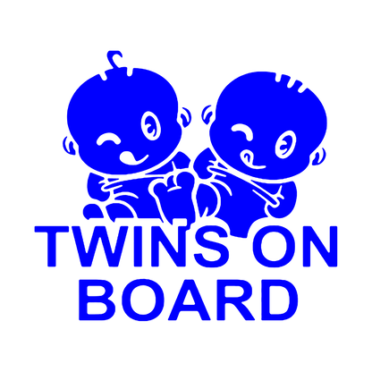 Sticker - TWINS ON BOARD
