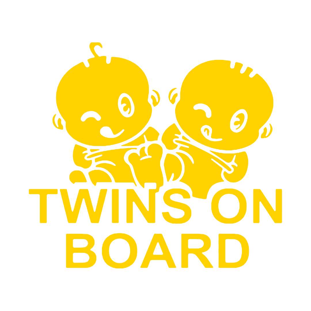 Sticker - TWINS ON BOARD