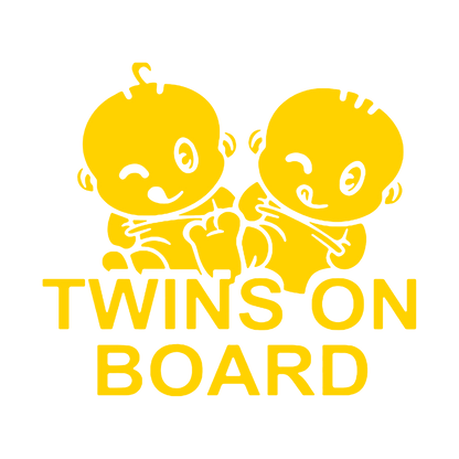 Sticker - TWINS ON BOARD