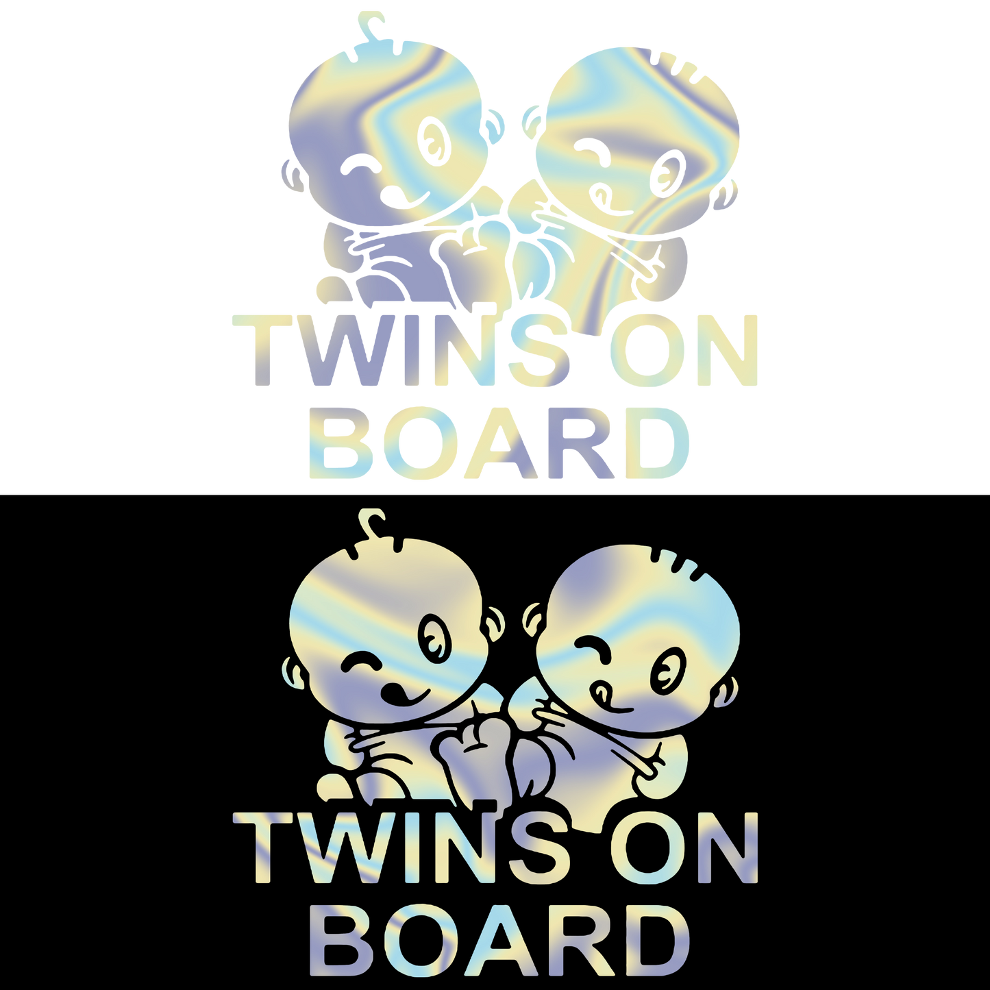Sticker - TWINS ON BOARD