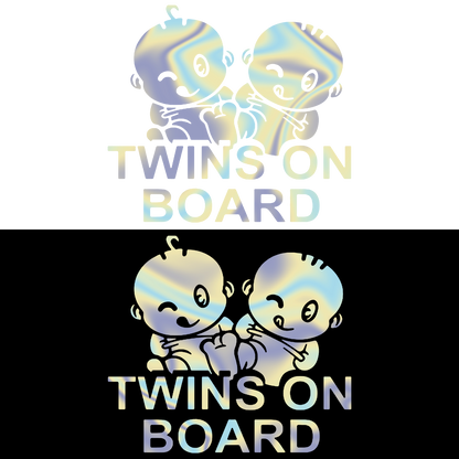 Sticker - TWINS ON BOARD
