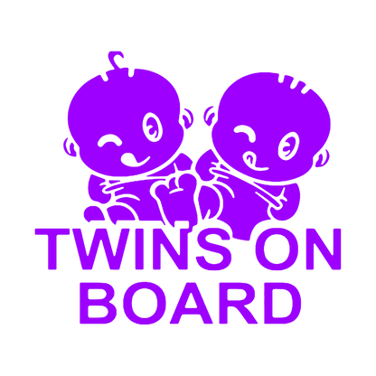 Sticker - TWINS ON BOARD