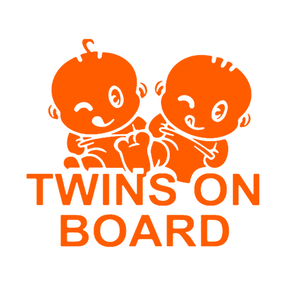 Sticker - TWINS ON BOARD