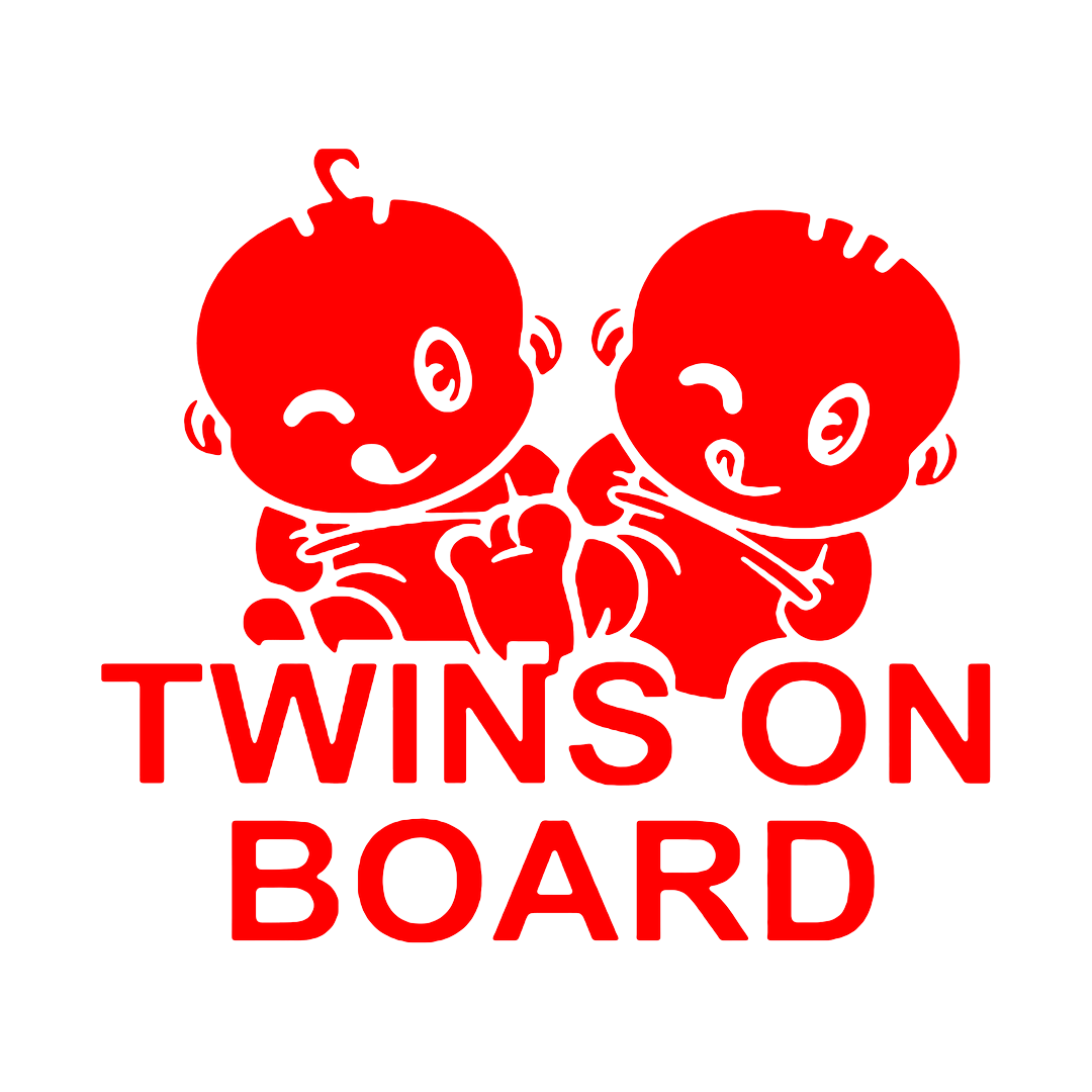 Sticker - TWINS ON BOARD