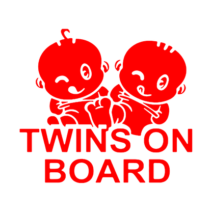 Sticker - TWINS ON BOARD