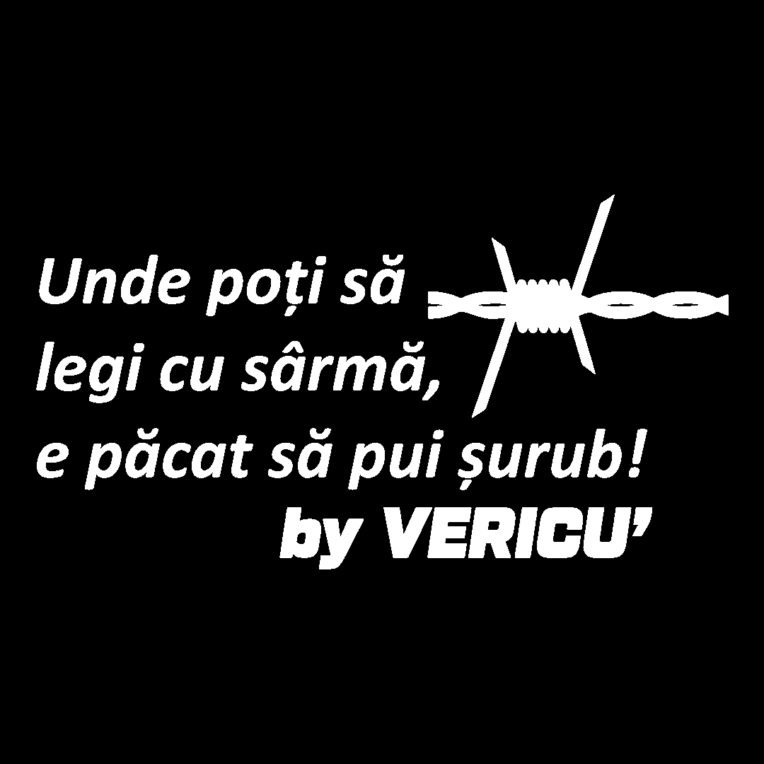 Sticker - UNDE POTI SA LEGI CU SARMA