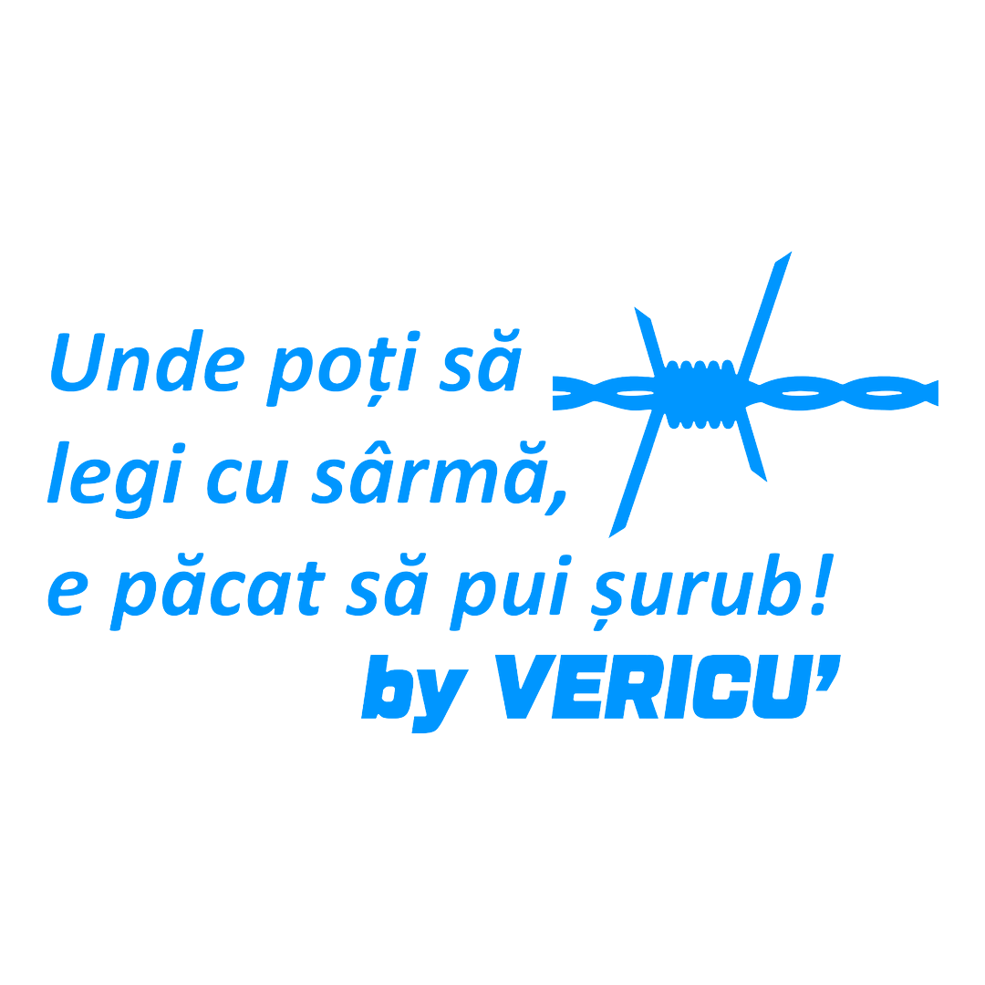 Sticker - UNDE POTI SA LEGI CU SARMA