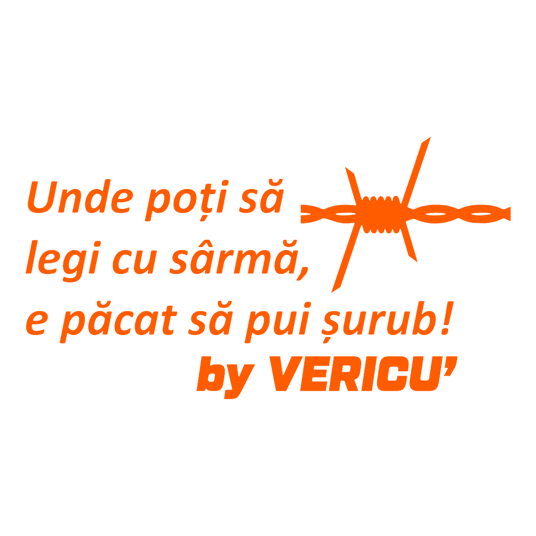 Sticker - UNDE POTI SA LEGI CU SARMA