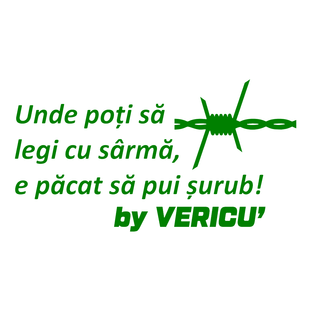 Sticker - UNDE POTI SA LEGI CU SARMA