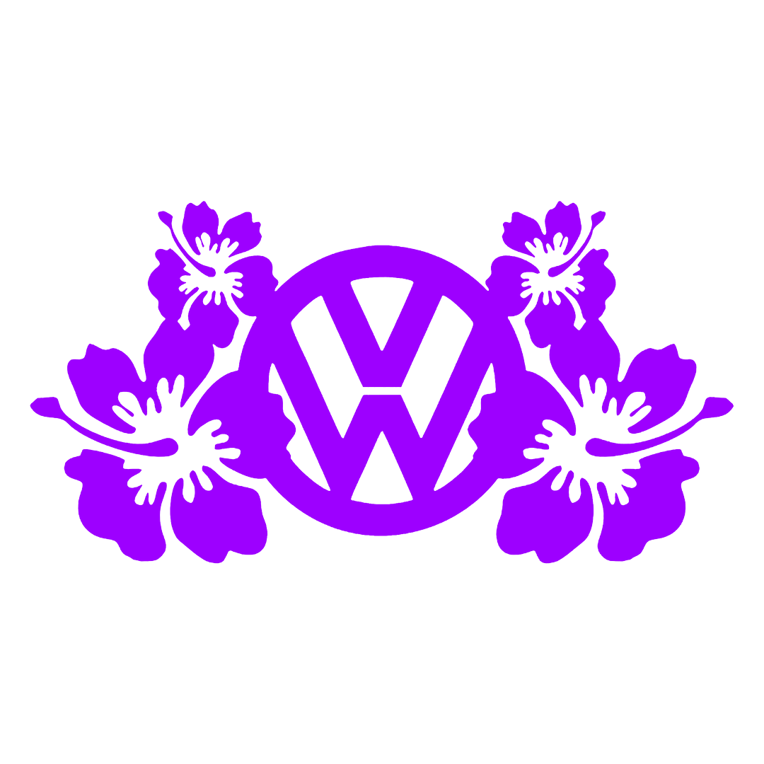 Sticker - VOLKSWAGEN FLOWERS