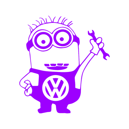 Sticker - VOLKSWAGEN MINION MECANIC