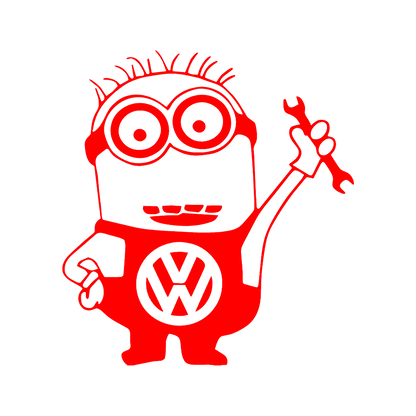 Sticker - VOLKSWAGEN MINION MECANIC