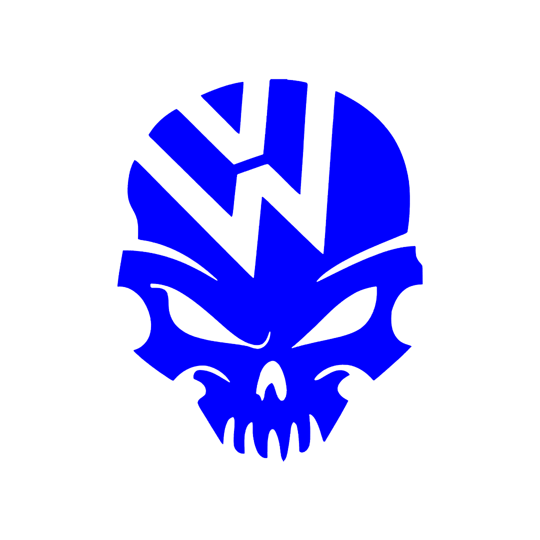 Sticker - VOLKSWAGEN SKULL 2