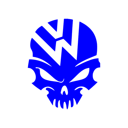 Sticker - VOLKSWAGEN SKULL 2