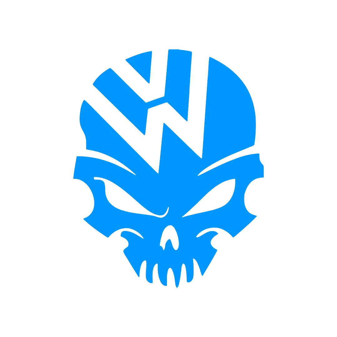 Sticker - VOLKSWAGEN SKULL 2