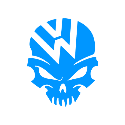 Sticker - VOLKSWAGEN SKULL 2