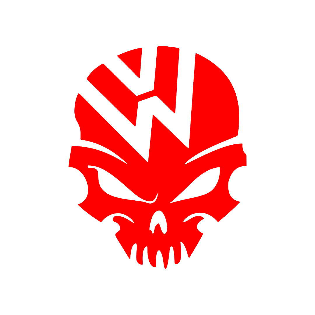 Sticker - VOLKSWAGEN SKULL 2