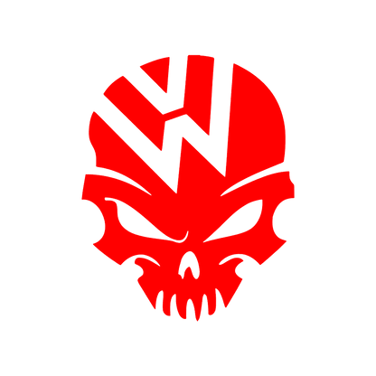 Sticker - VOLKSWAGEN SKULL 2